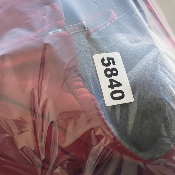 VTG J Crew Oarsman Bomber Jacket Mens Medium Red Fleece Lined Full Zip 90s USA - Picture 12 of 14